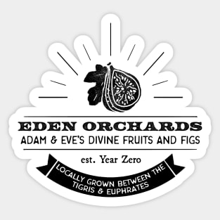 Adam and Eve's Eden Orchards Sticker